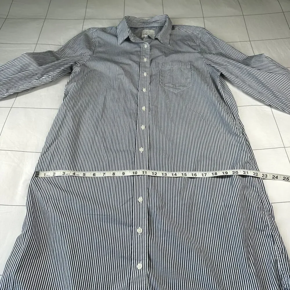 J. Crew Dress Women 2 Classic Fit Crisp Cotton Long Sleeve Button Front Collared